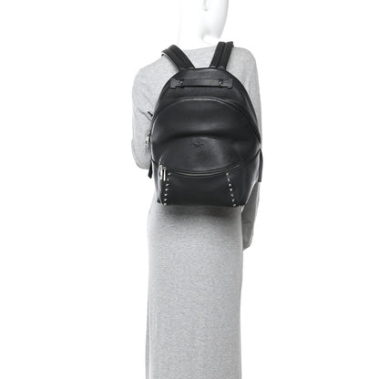 Valentino Garavani Grained Calfskin Rockstud Backpack Black 2 of 12