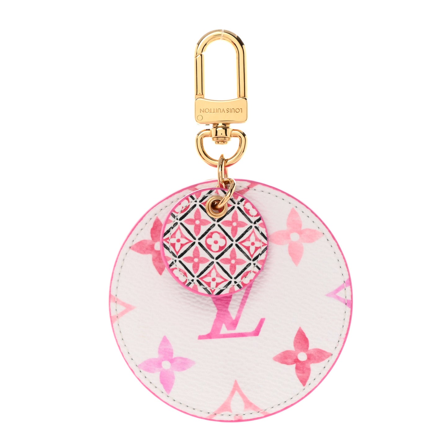 Monogram Giant By The Pool 2.0 Illustre Resort Bag Charm Key Holder Rose