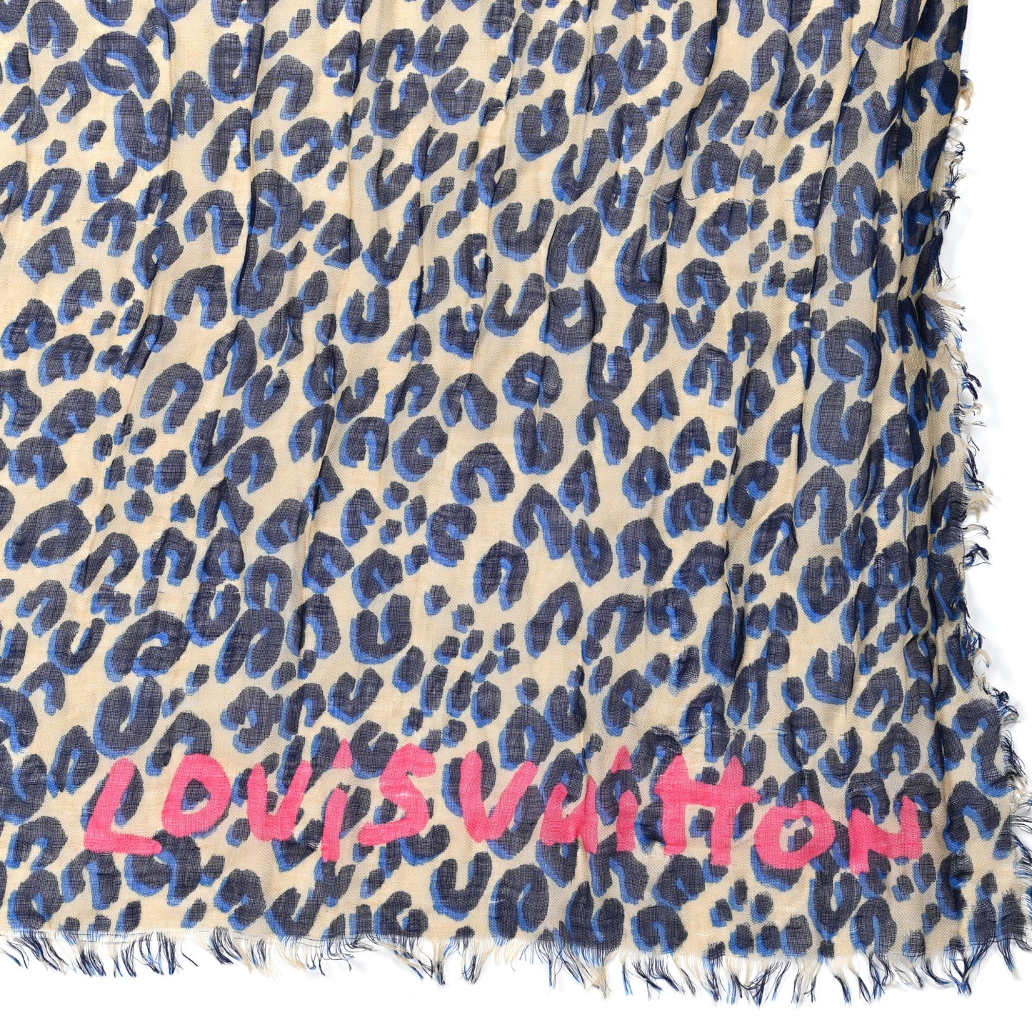 Cashmere Silk Leopard Etole Stole Multicolor