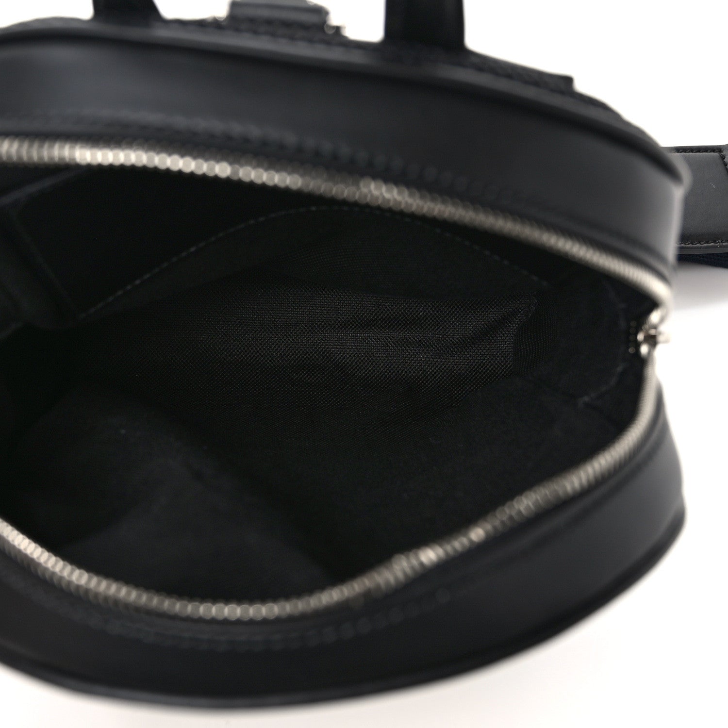 Gucci GG Supreme Monogram Calfskin Web Sling Backpack Black Grey 5 of 8