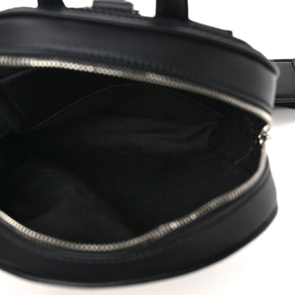 Gucci GG Supreme Monogram Calfskin Web Sling Backpack Black Grey 5 of 8