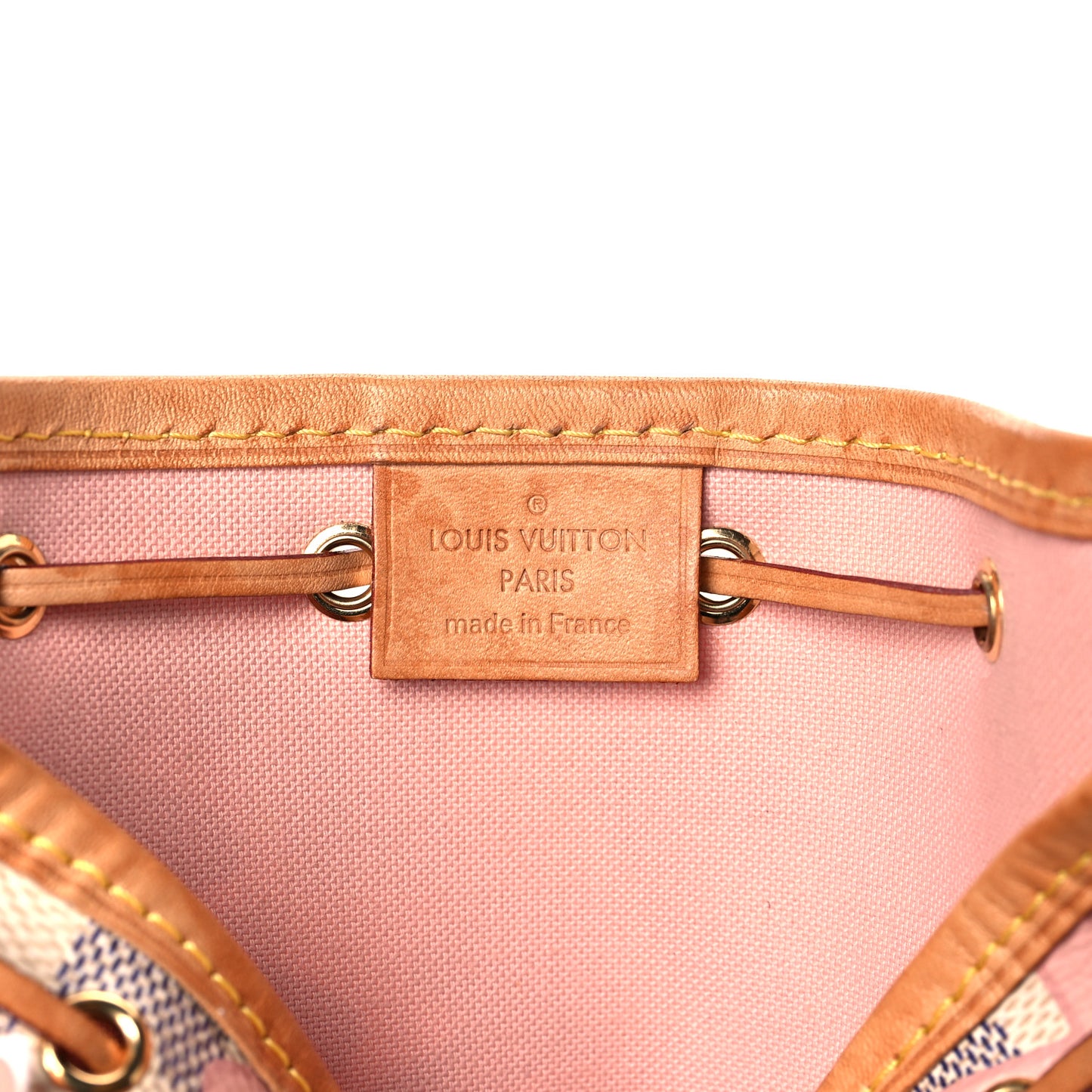 Damier Azur Tahitienne Nano Noe Rose Ballerine