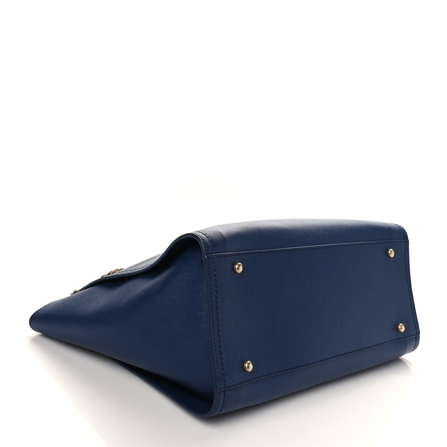 Chanel Caviar Small Studded Deauville Tote Navy 4 of 9