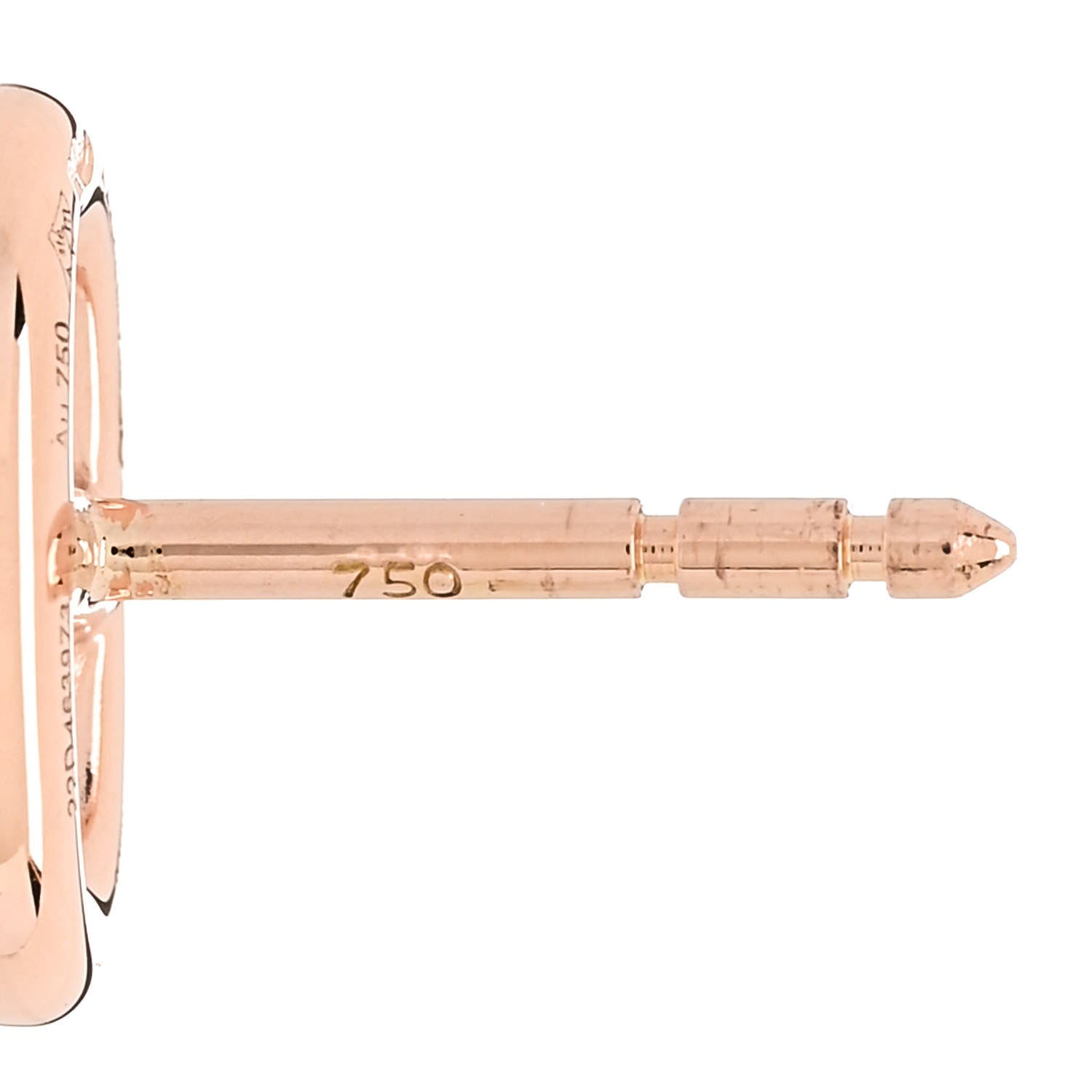 Hermes 18K Rose Gold TPM Farandole Stud Earrings 5 of 6