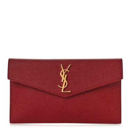 Saint Laurent Grain De Poudre Uptown Pouch Opyum Red 1 of 8