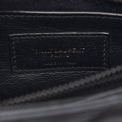 Saint Laurent Calfskin Y Quilted Monogram Small Loulou Chain Satchel Black 6 of 9