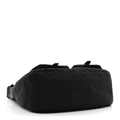 Prada Tessuto Nylon Messenger Bag Black 4 of 9