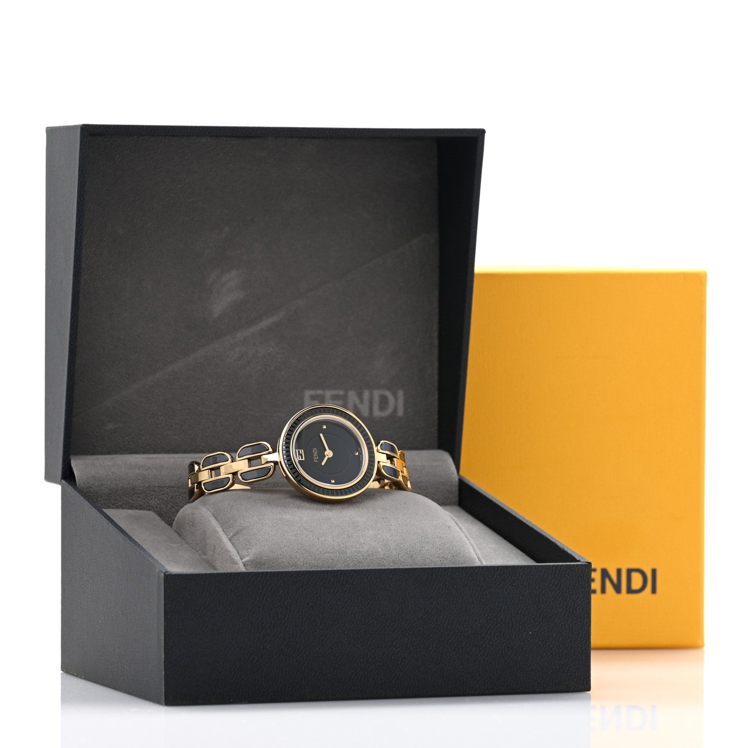 Fendi Stainless Steel Ceramic 28mm My Way Quartz Watch Black 5 of 5