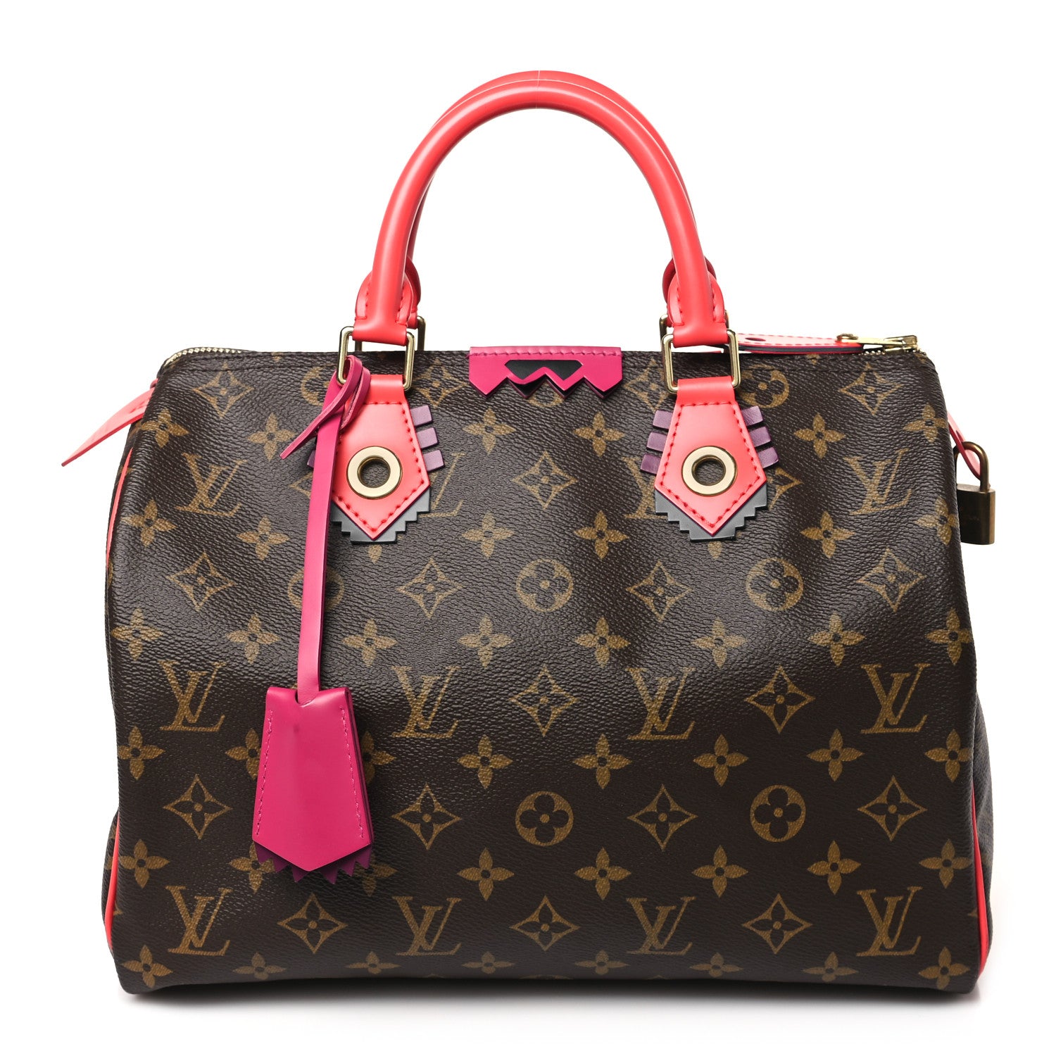 Louis Vuitton Monogram Totem Speedy 30 Flamingo 1 of 8