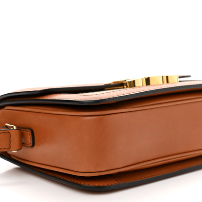 Celine Textile Natural Calfskin Teen Triomphe White Tan 7 of 8