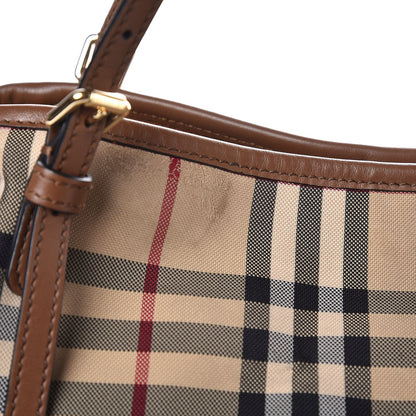 Burberry Horseferry Check Small Canterbury Tote Tan 12 of 20