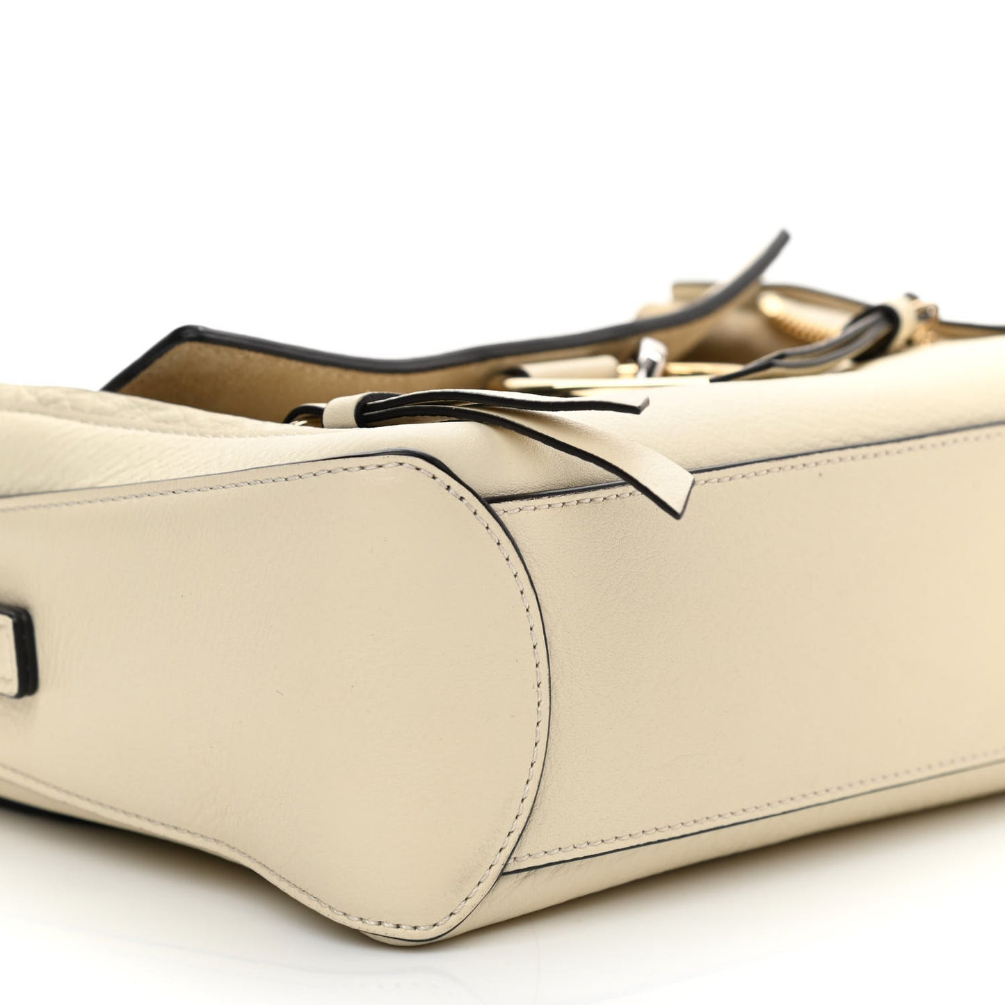 Calfskin Mini Faye Day Shoulder Bag Off White
