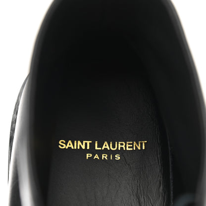 Saint Laurent Calfskin Army 25 Lace Up Booties 38 Black 7 of 9