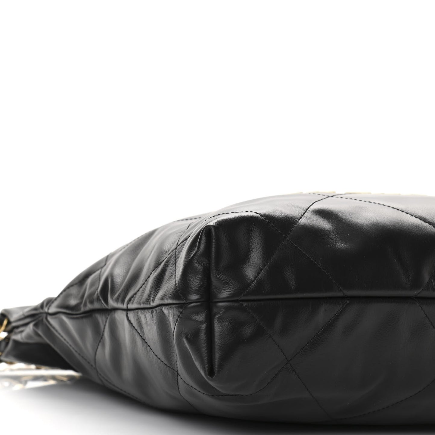 Calfskin Quilted Small Chanel 22 Black