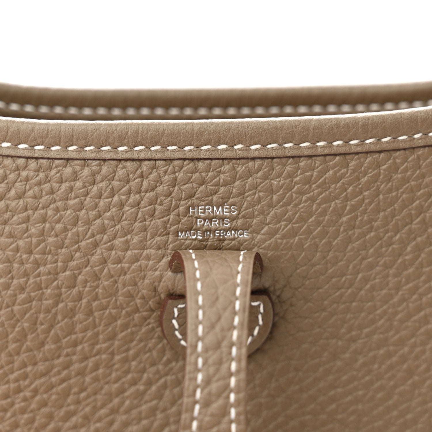 Hermes Taurillon Clemence Amazone Evelyne TPM Etoupe Bleu Indigo 6 of 10