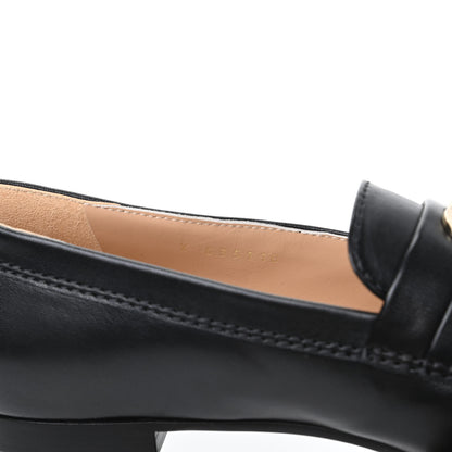 Chanel Lambskin CC Loafers 38 Black 10 of 11