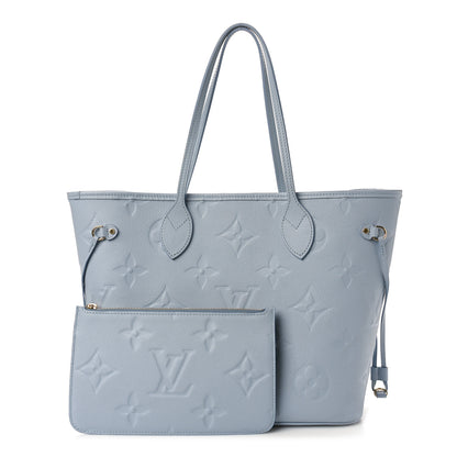 Louis Vuitton Empreinte Monogram Giant Neverfull MM Blue Hour 3 of 10