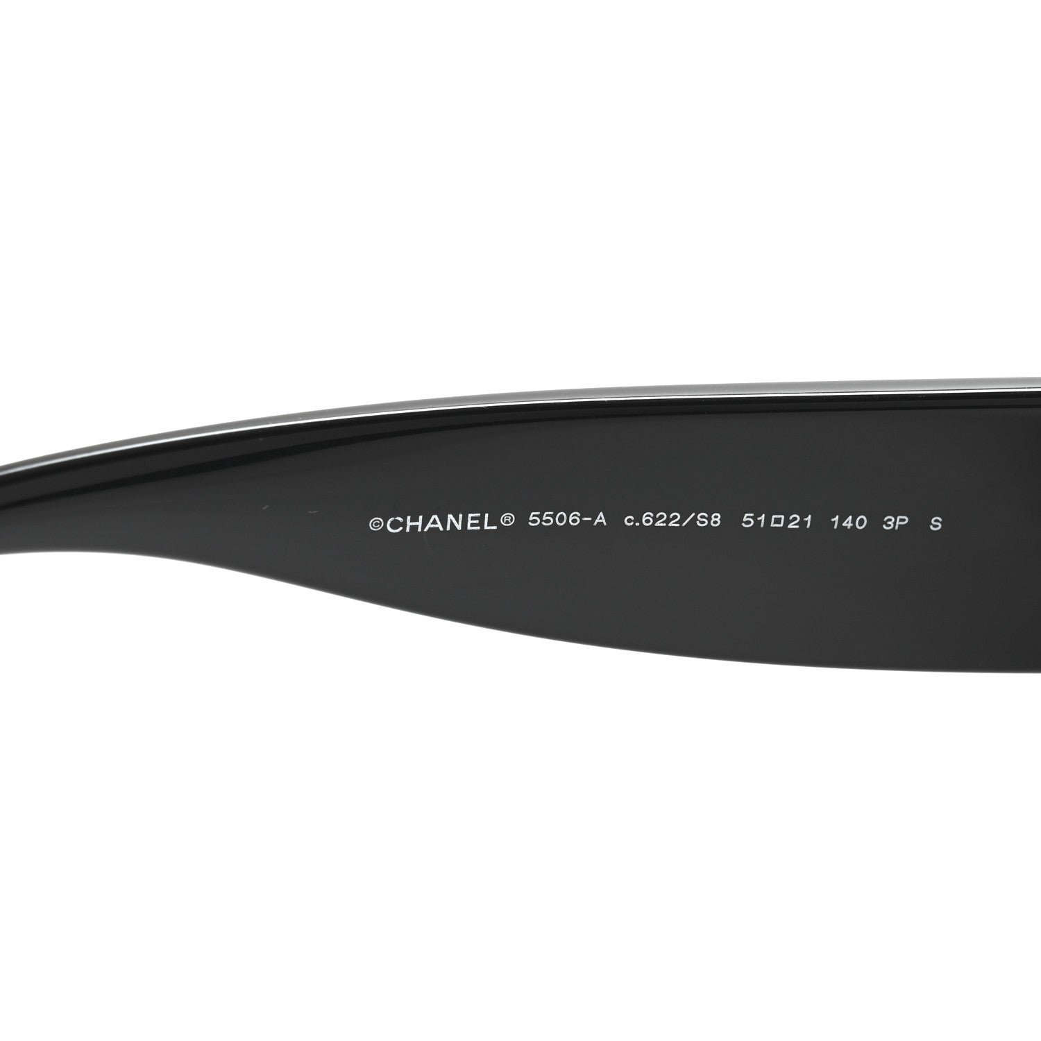 Chanel Acetate Polarized Square Sunglasses 5506 Black 5 of 8