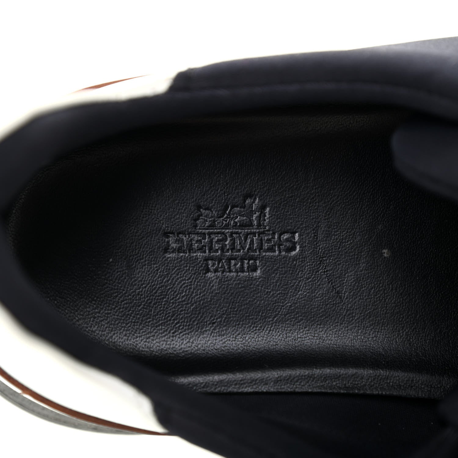 Hermes Technical Canvas Sneakers 39 Black White 6 of 9