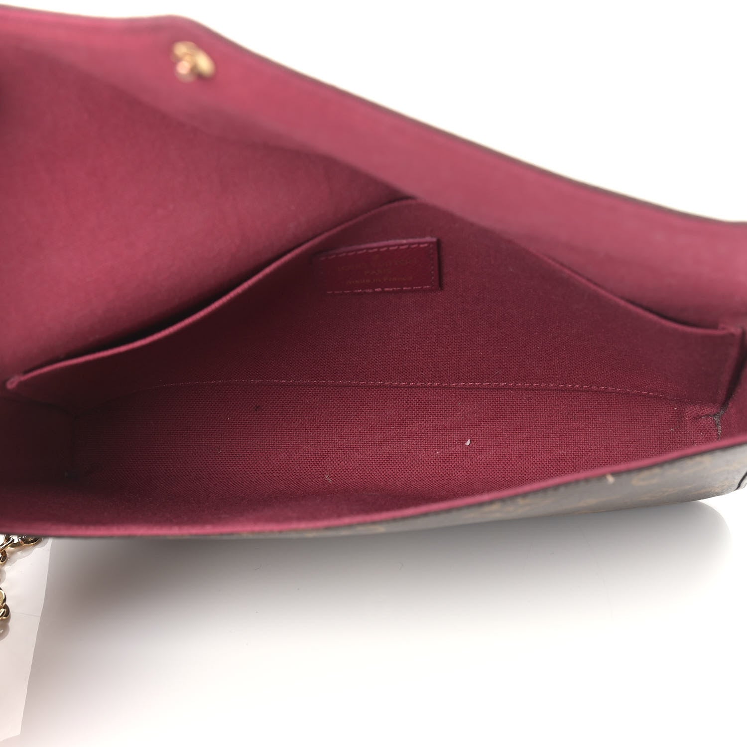 Louis Vuitton Monogram Pochette Felicie Chain Wallet Fuchsia 7 of 18