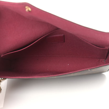 Louis Vuitton Monogram Pochette Felicie Chain Wallet Fuchsia 7 of 18