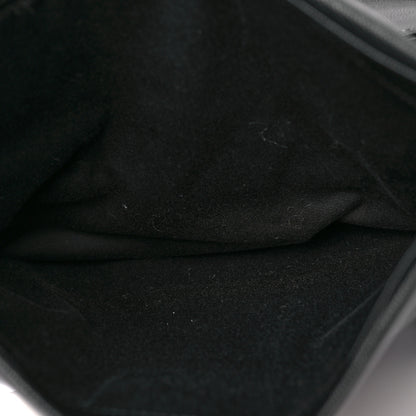 Saint Laurent Grain De Poudre Medium West Hollywood Monogram Fold-Over Black 9 of 9