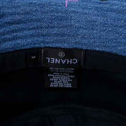 Chanel Denim Mood Cloche Bucket Hat S Blue 7 of 8