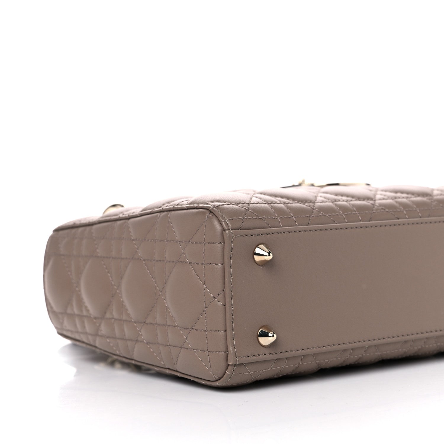 Christian Dior Ultra Matte Calfskin Cannage Small My ABCDior Lady Dior Beige 6 of 8