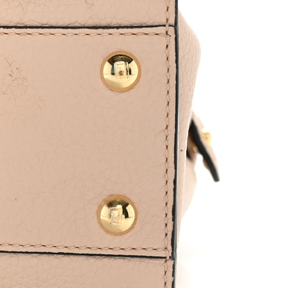 Fendi Cuoio Romano Selleria Mini Peekaboo Iconic Satchel Rosa Plaster 10 of 10