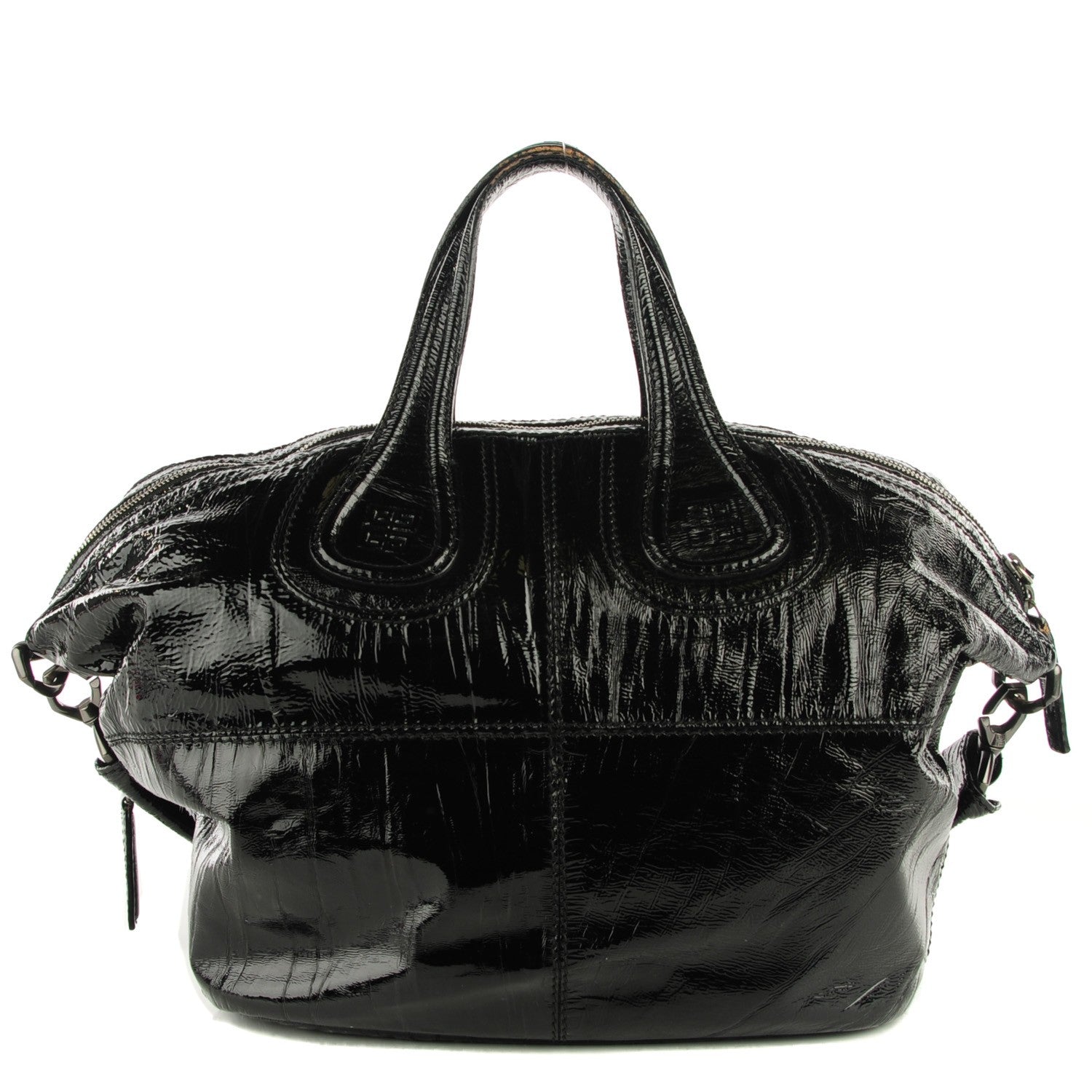 Givenchy Crinkled Patent Calfskin Small Nightingale Black 1 of 7
