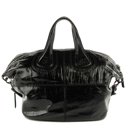 Givenchy Crinkled Patent Calfskin Small Nightingale Black 1 of 7