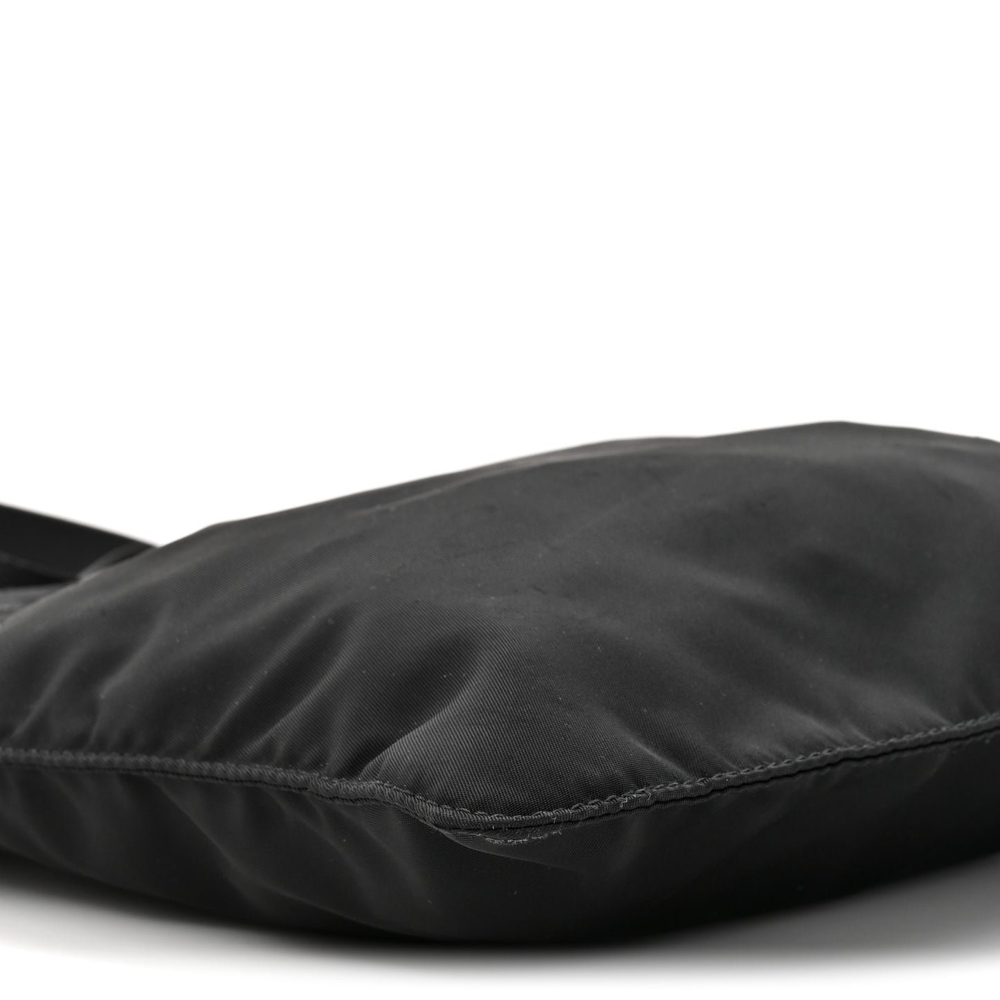 Nylon Vela Flat Messenger Bag Black