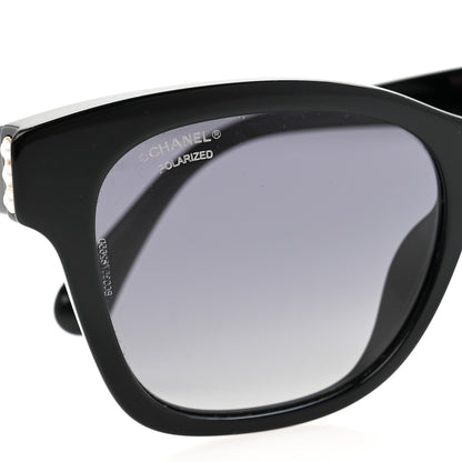 Chanel Acetate Polarized Pearl CC Square Sunglasses 5482-H-A Black 7 of 8