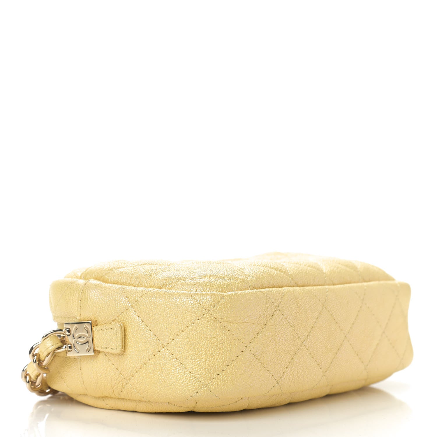 Chanel Iridescent Caviar Quilted Small Timeless Camera Case Yellow 4 of 10