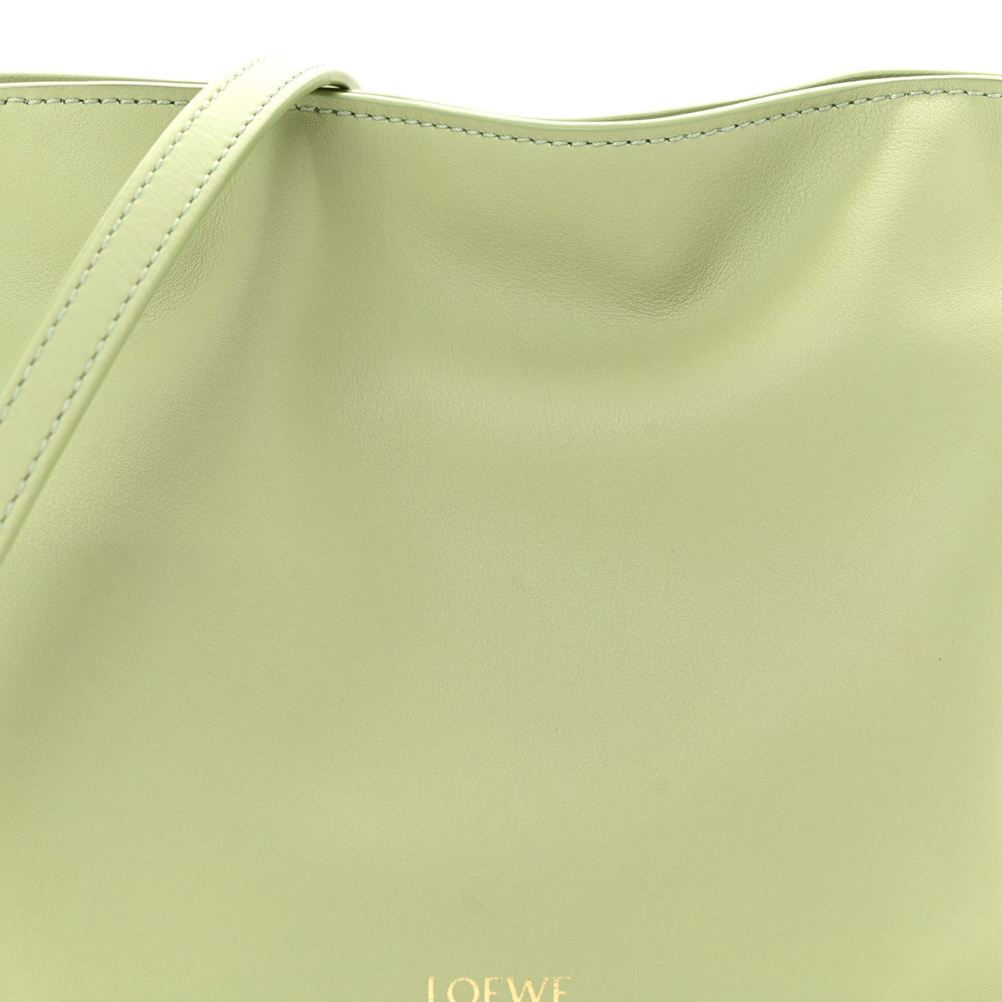 Calfskin Mini Flamenco Knot Clutch Light Pear