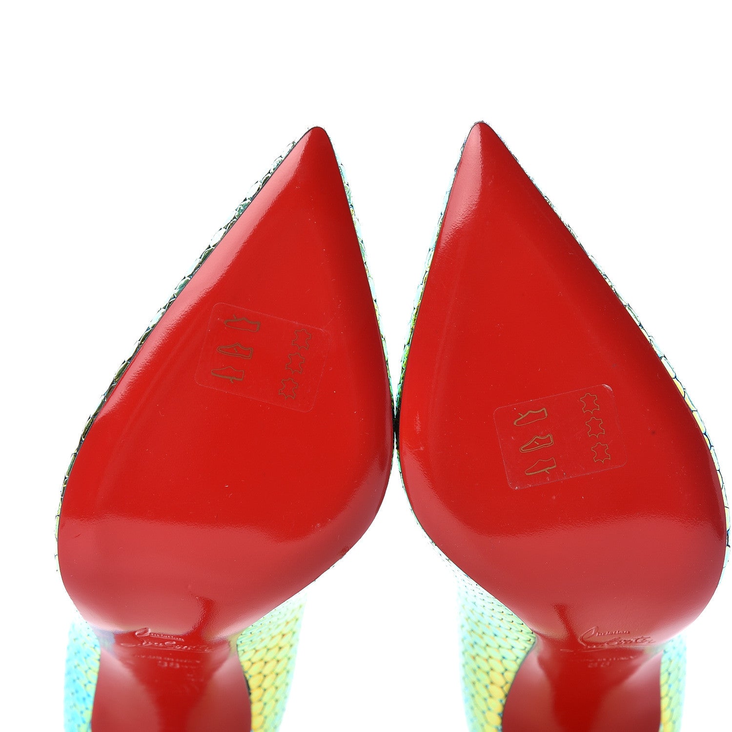 Christian Louboutin Specchio Ruche Pigalle Follies 100 Pumps 38 Taiga 8 of 8