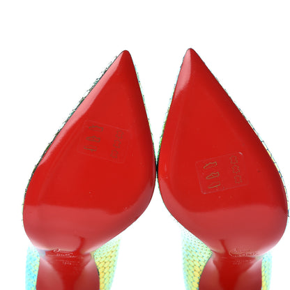 Christian Louboutin Specchio Ruche Pigalle Follies 100 Pumps 38 Taiga 8 of 8