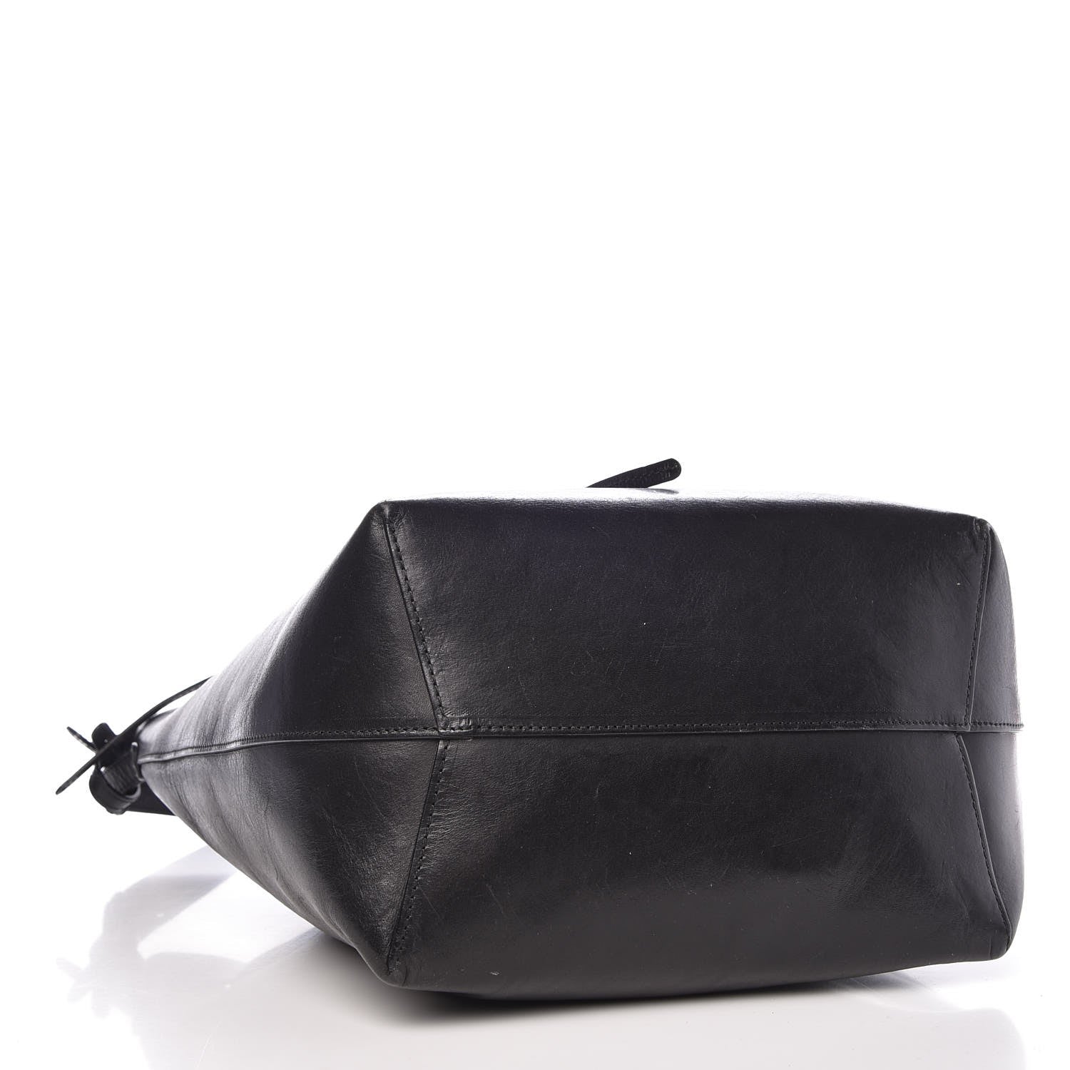 Mansur Gavriel Vegetable Tanned Calfskin Bucket Bag Black 5 of 12