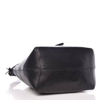 Mansur Gavriel Vegetable Tanned Calfskin Bucket Bag Black 5 of 12