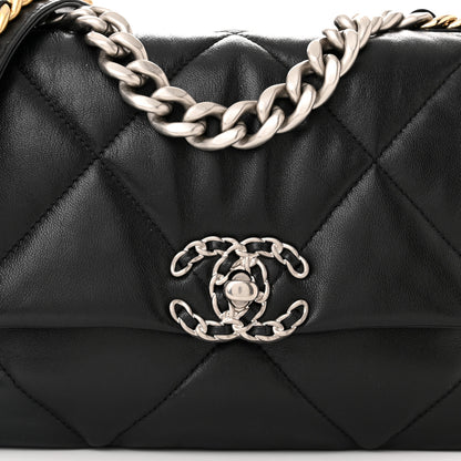 Chanel Lambskin Quilted Medium Chanel 19 Flap Black 8 of 11