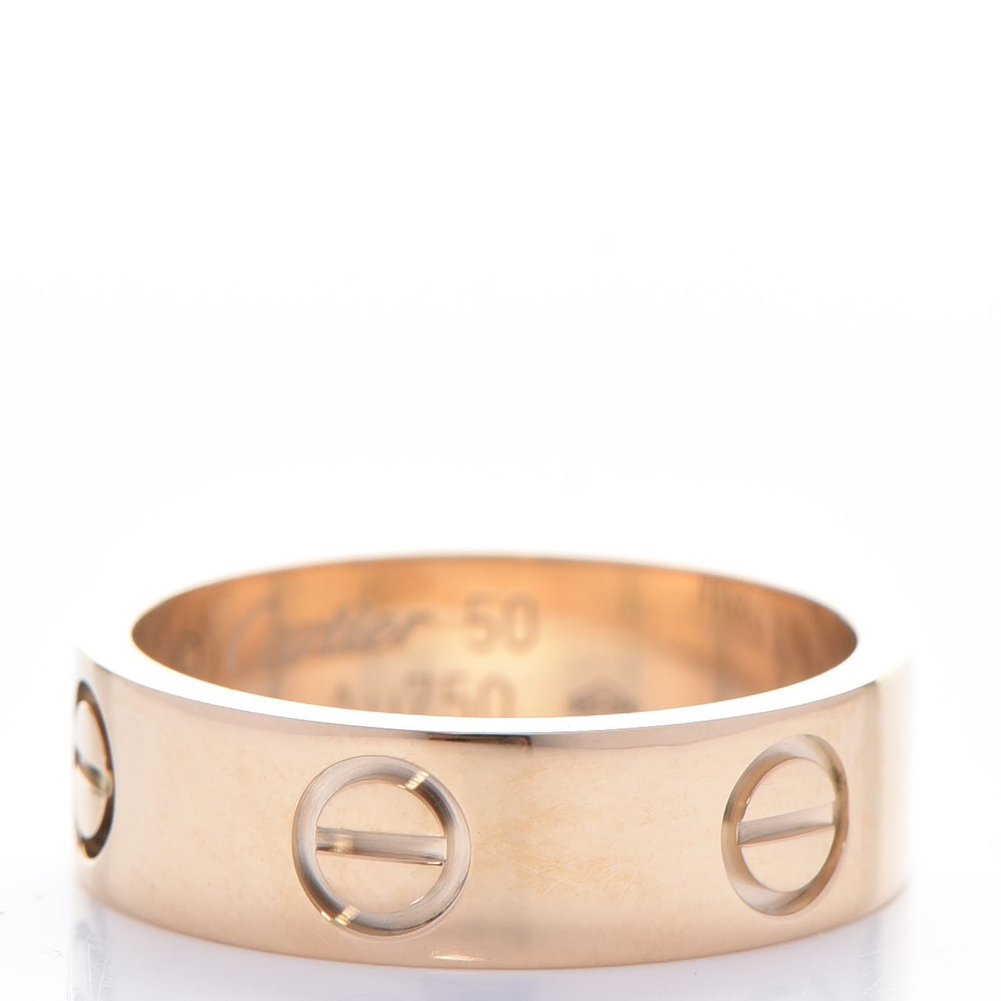 18K Yellow Gold 5.5mm LOVE Ring 50 5.25