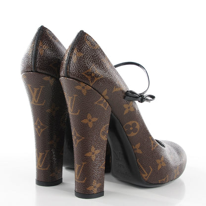 Louis Vuitton Patent Monogram Fetish Vanity Platform Pumps 39.5 4 of 8