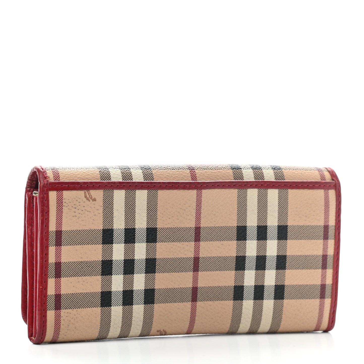 Haymarket Check Penrose Continental Wallet Military Red