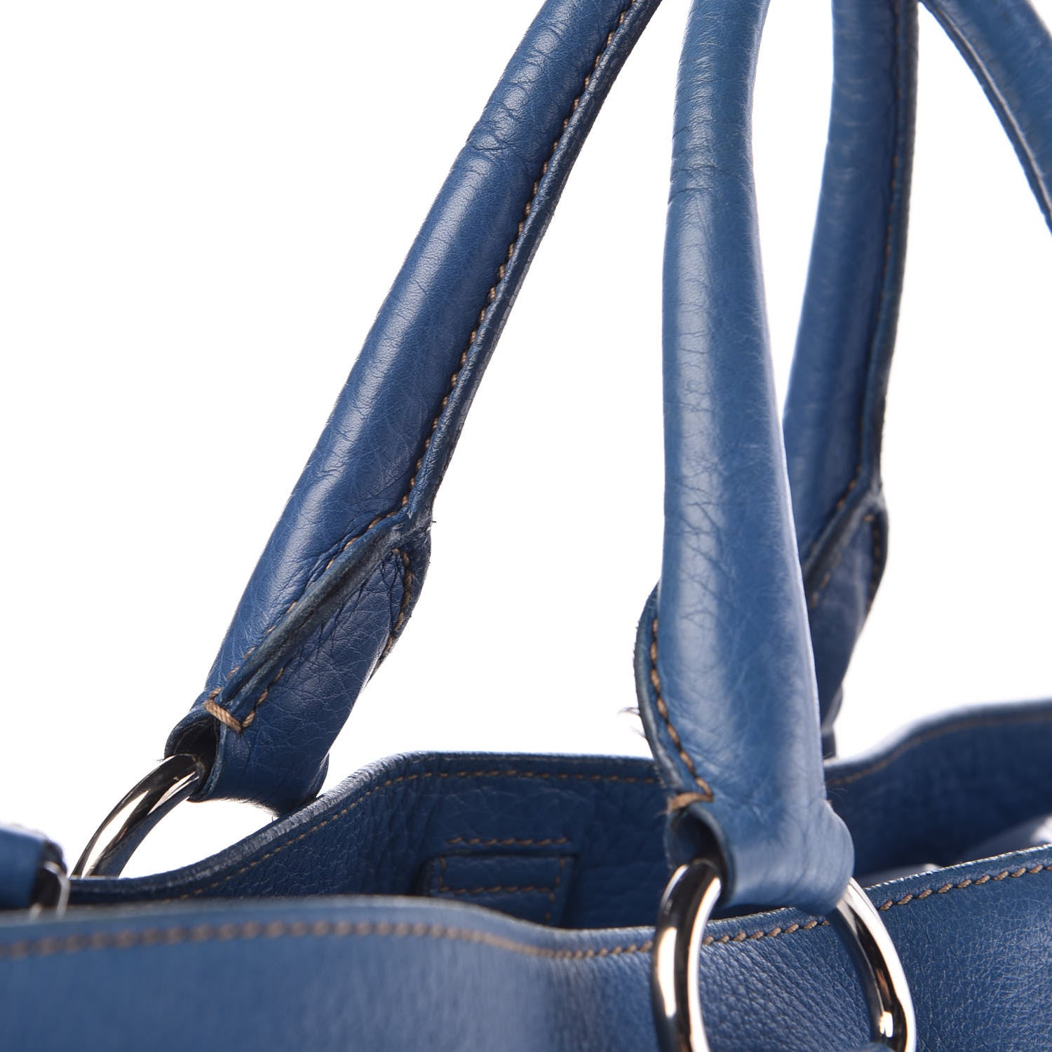 Prada Vitello Daino Tote Cobalto 15 of 18