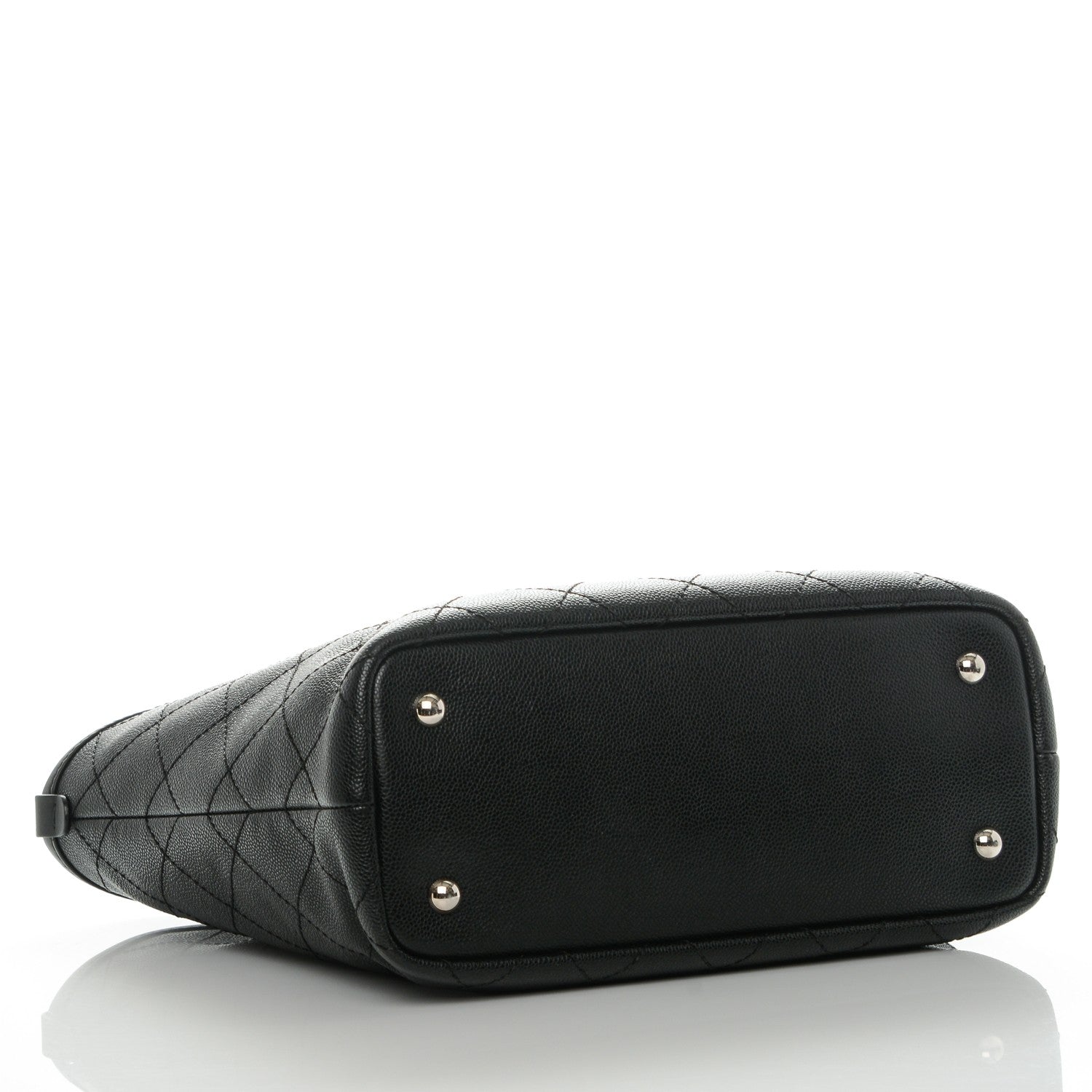 Chanel Grained Calfskin Shopping Fever Tote Black 4 of 9