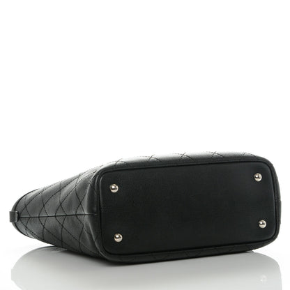 Chanel Grained Calfskin Shopping Fever Tote Black 4 of 9