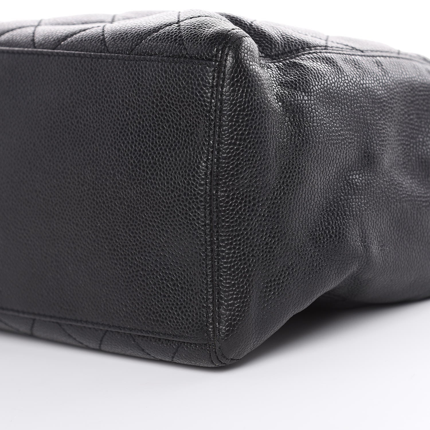 Chanel Caviar Quilted CC Shopping Tote Black 8 of 11