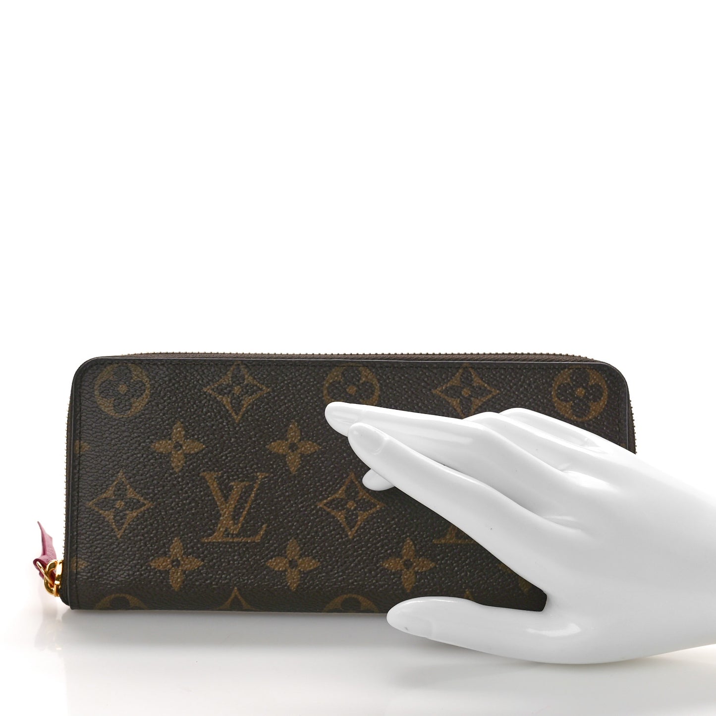 Monogram Clemence Wallet Fuchsia