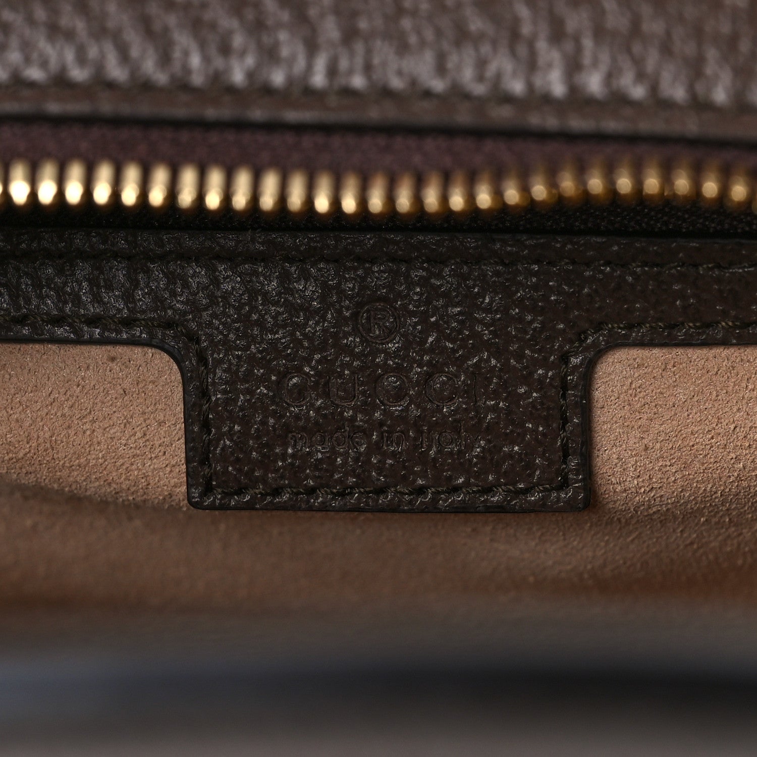 Gucci GG Supreme Monogram Textured Dollar Calfskin Web Small Ophidia Slip Handle Tote Beige Ebony New Acero 6 of 8