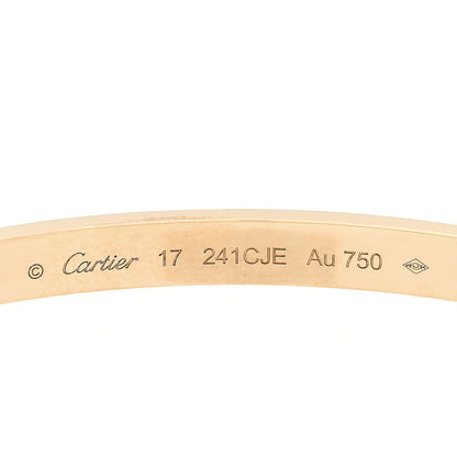 Cartier 18K Yellow Gold Medium LOVE Bracelet 17 5 of 10